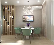 Дизайн проект 2-х комнатной квартиры 86 м2 в ФМР Краснодара